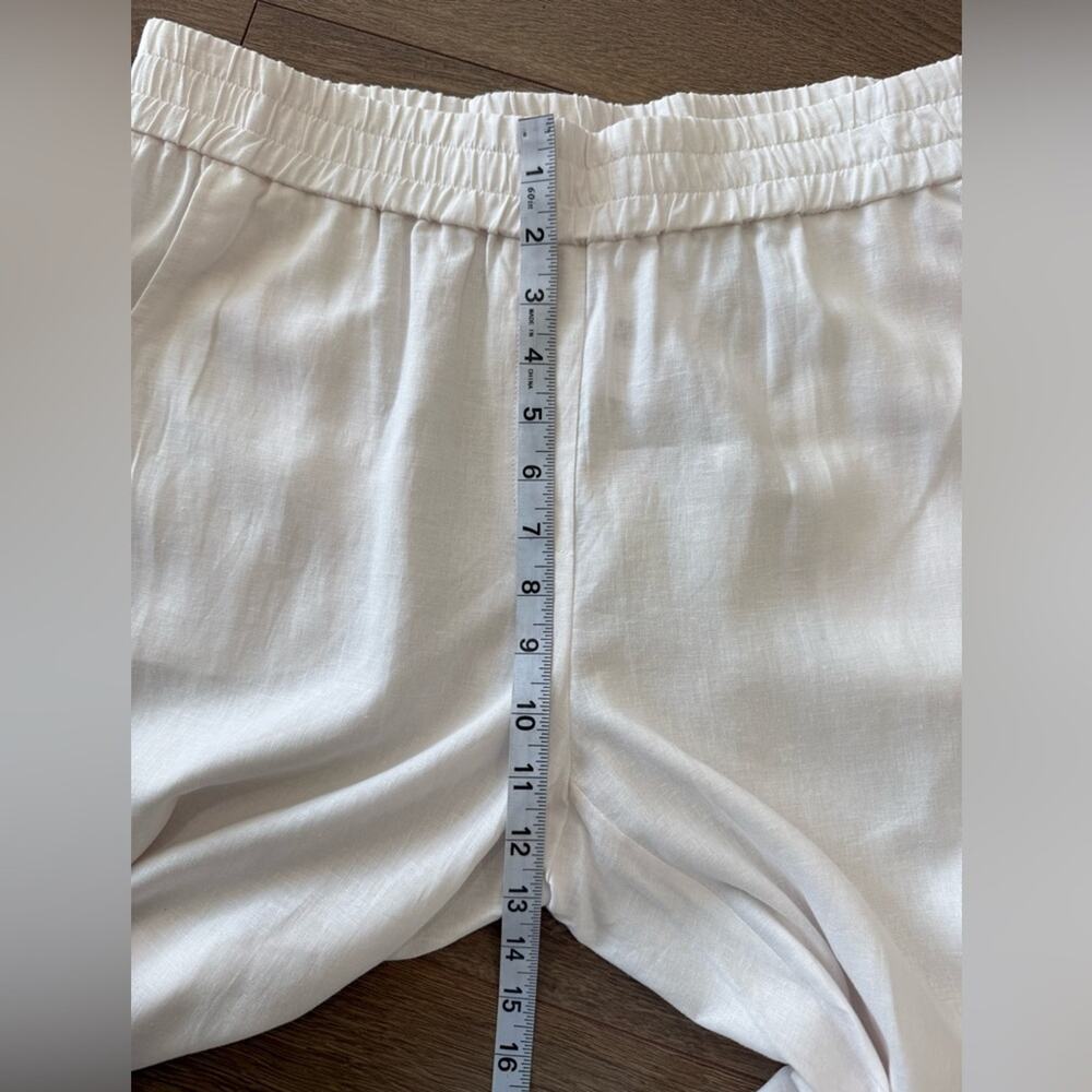 NWT Andie Swim Wide Leg Linen Blend Madeira Pants Coconut White Size Medium - Picture 8 of 11